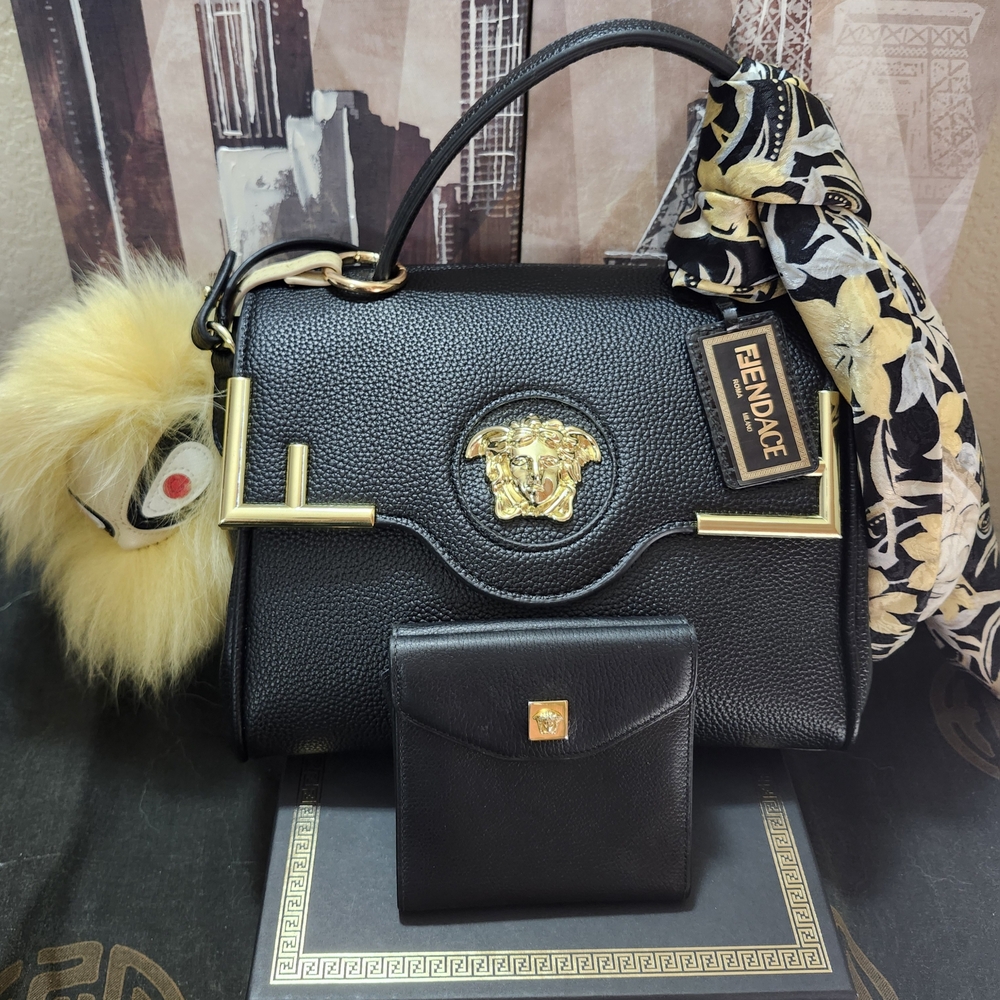 Authentic Versace Wallet + Fashion La Medusa Satchel *Make an Offer Now*